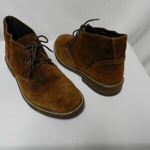 NAOT Pilot Suede ankle lace up Boots Shearling lined Men brown Size Sz 43   10.5
